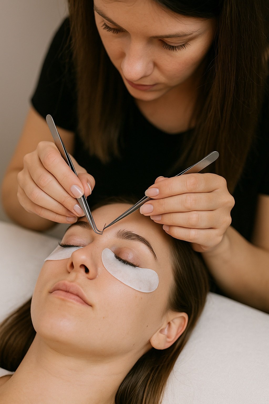 Professional lash application