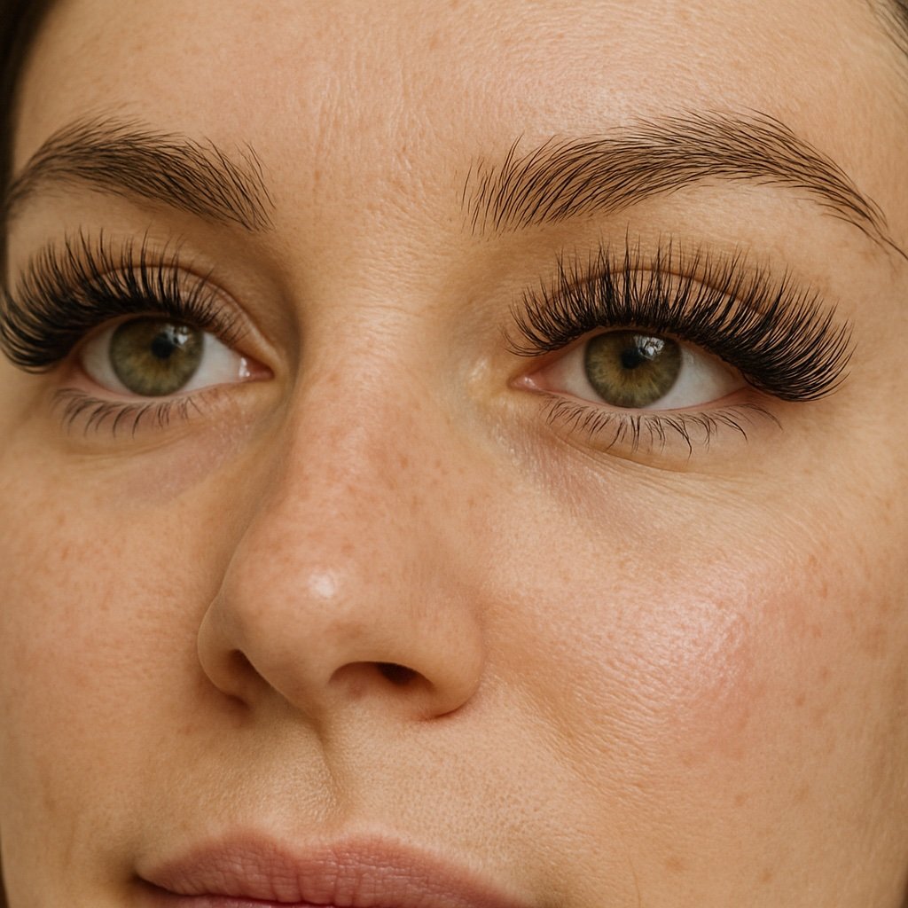 Textured hybrid lashes